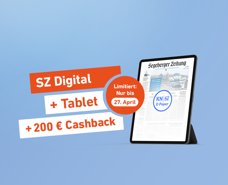 Einfach lesen. Mehr bekommen. SZ Digital + Tablet + 200 € Cashback - Limitiert: Nur bis 27. April
